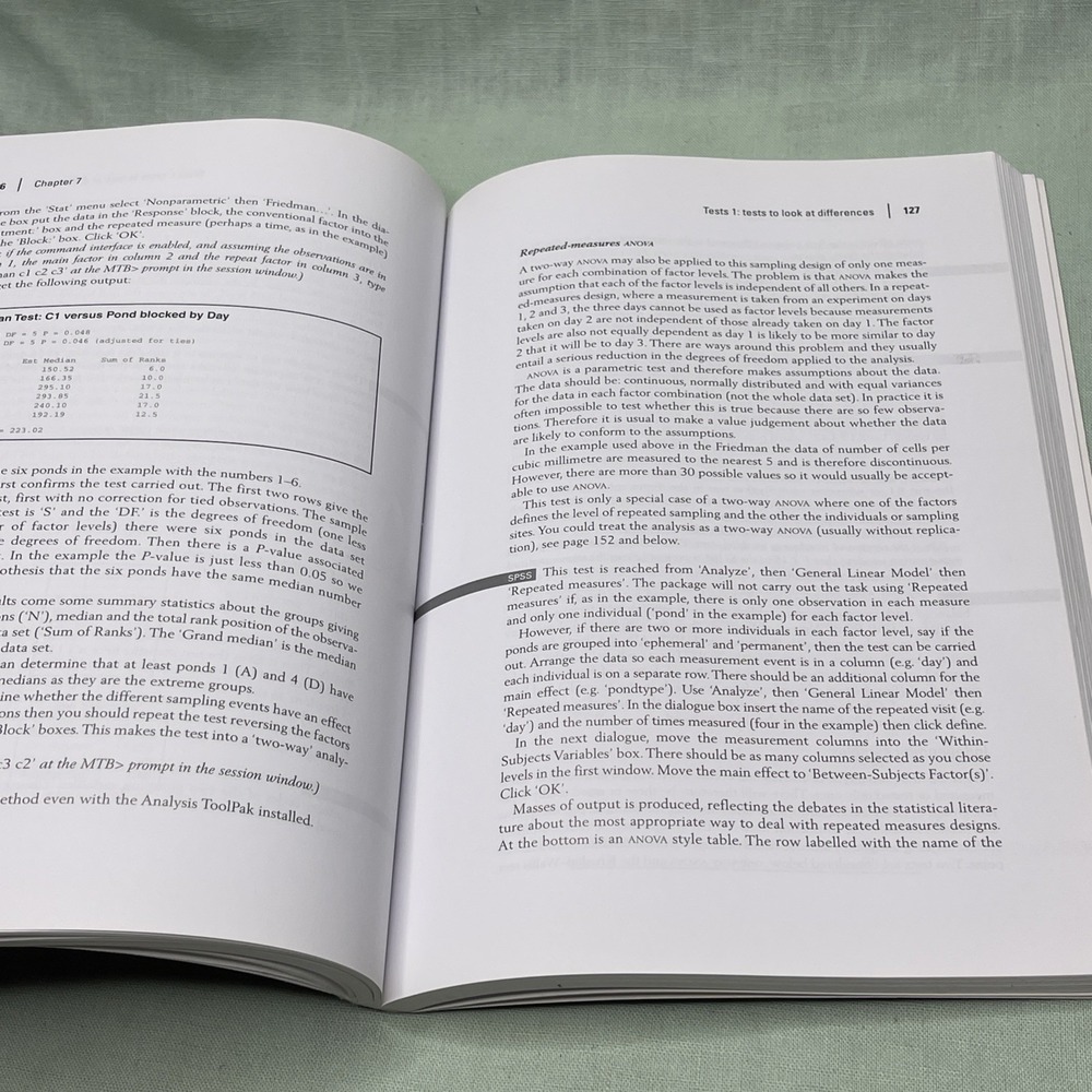 Choosing and Using Statistics A Biologist's Guide 3rd Calvin Dytham Paperback - Picture 8 of 9